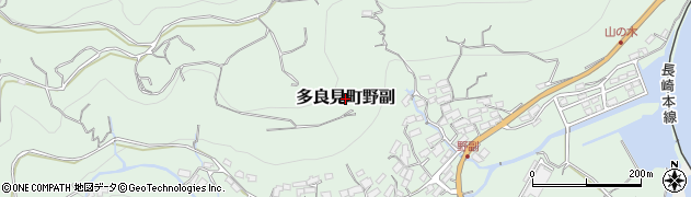 長崎県諫早市多良見町野副周辺の地図