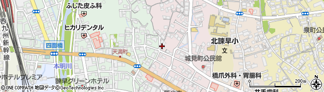 長崎県諫早市城見町10-26周辺の地図