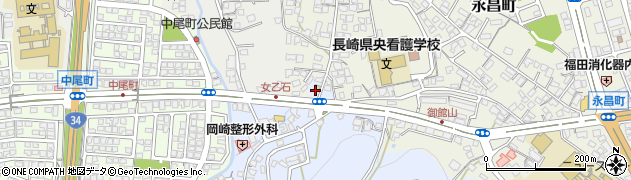 長崎県諫早市貝津小船越名周辺の地図