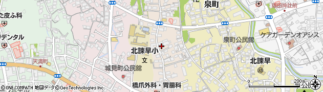 長崎県諫早市金谷町周辺の地図