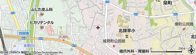 長崎県諫早市城見町10-10周辺の地図