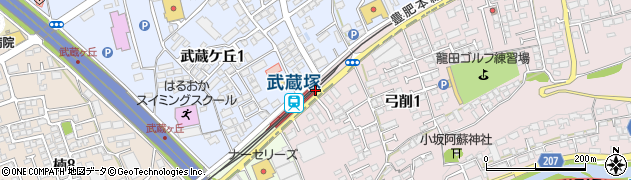 武蔵塚駅周辺の地図