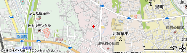 長崎県諫早市城見町10-8周辺の地図