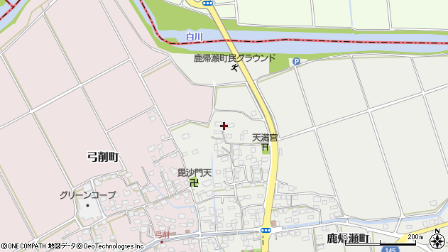 〒861-8011 熊本県熊本市東区鹿帰瀬町の地図
