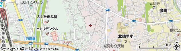 長崎県諫早市城見町3周辺の地図