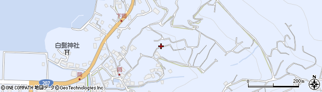 長崎県長与町（西彼杵郡）岡郷周辺の地図