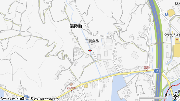 〒856-0844 長崎県大村市溝陸町の地図