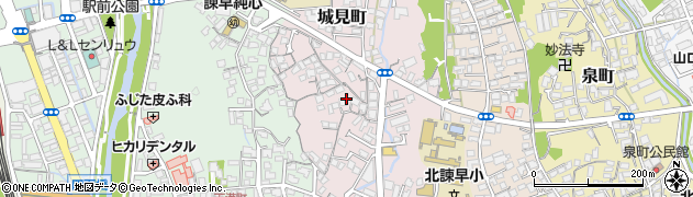 長崎県諫早市城見町4周辺の地図