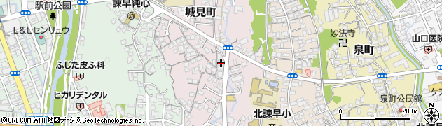 長崎県諫早市城見町6-6周辺の地図