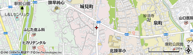 長崎県諫早市城見町6周辺の地図