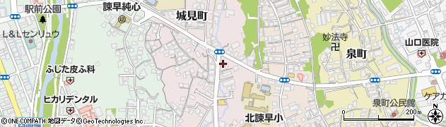 長崎県諫早市城見町29-60周辺の地図