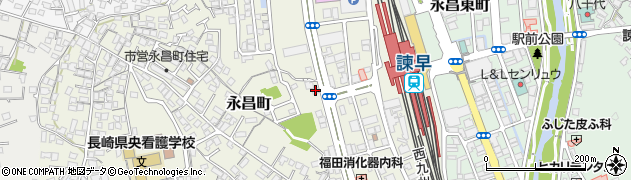 扇精光株式会社　諫早支店周辺の地図