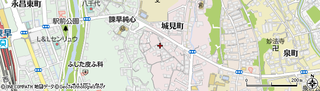 長崎県諫早市城見町2周辺の地図
