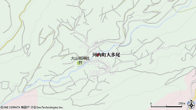 〒861-5341 熊本県熊本市西区河内町大多尾の地図