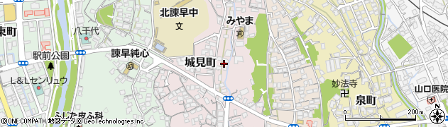 長崎県諫早市城見町32周辺の地図