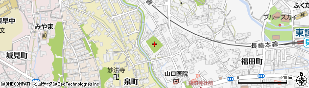 福田公園周辺の地図