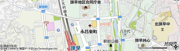 長崎県諫早市永昌東町周辺の地図
