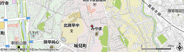 長崎県諫早市城見町36周辺の地図