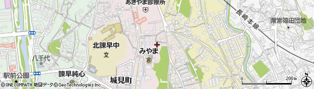 長崎県諫早市城見町37周辺の地図