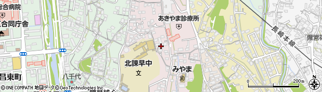 長崎県諫早市城見町39周辺の地図