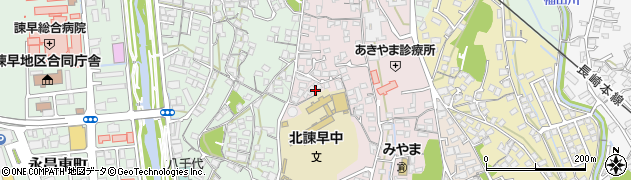 長崎県諫早市城見町40周辺の地図