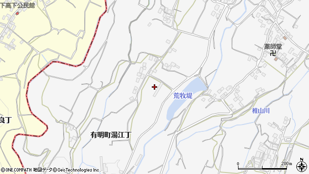 〒859-1404 長崎県島原市有明町湯江丁の地図