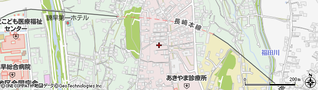 長崎県諫早市城見町45周辺の地図