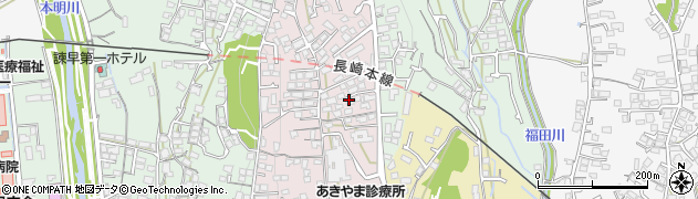長崎県諫早市城見町44周辺の地図