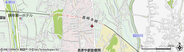 長崎県諫早市城見町44-32周辺の地図