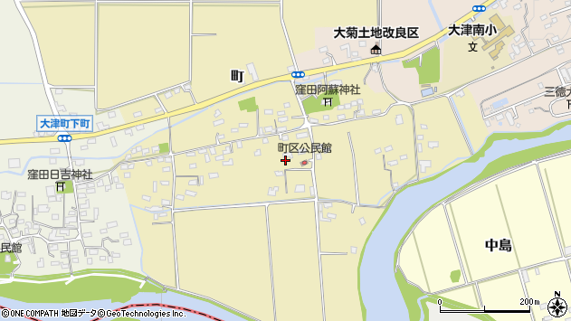 〒869-1224 熊本県菊池郡大津町町の地図