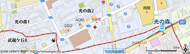 ローソン熊本北郵便局前店周辺の地図