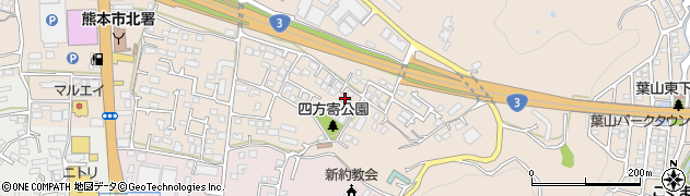 熊本県熊本市北区四方寄町452周辺の地図
