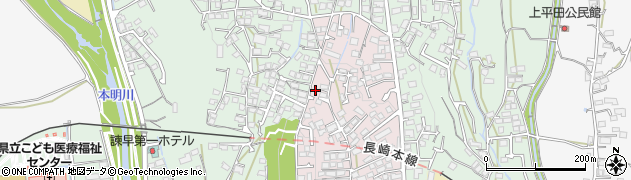 長崎県諫早市城見町47-17周辺の地図