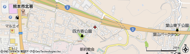 熊本県熊本市北区四方寄町412周辺の地図