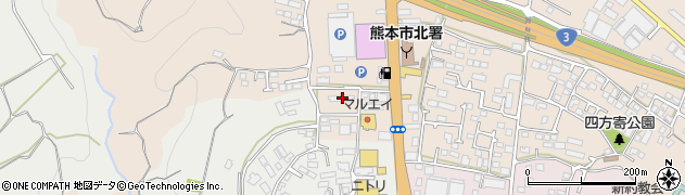 熊本県熊本市北区四方寄町1680周辺の地図