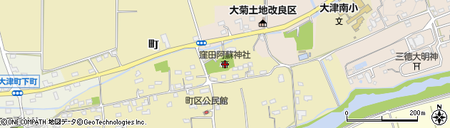 窪田阿蘇神社周辺の地図