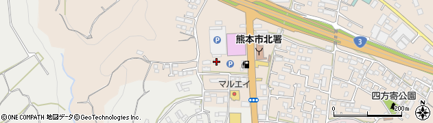 熊本県熊本市北区四方寄町1686周辺の地図