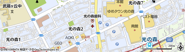 株式会社コスギ不動産　光の森支店周辺の地図