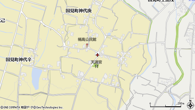 〒859-1307 長崎県雲仙市国見町神代庚の地図