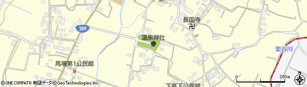 多比良温泉神社周辺の地図