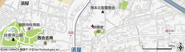熊本県合志市須屋周辺の地図