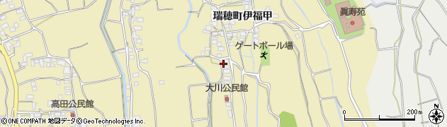 長崎県雲仙市瑞穂町伊福（甲）周辺の地図