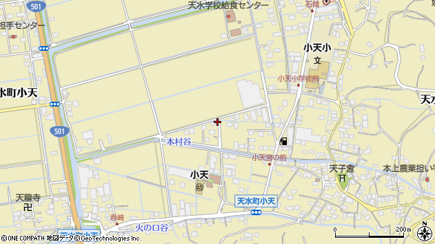 〒861-5401 熊本県玉名市天水町小天の地図