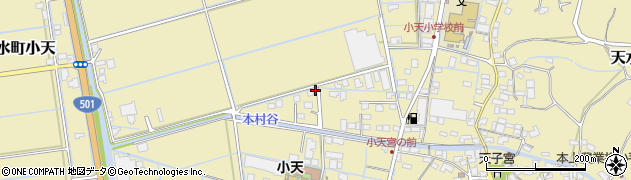 熊本県玉名市天水町小天周辺の地図