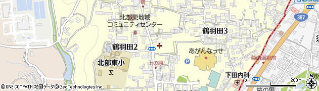 熊本県熊本市北区鶴羽田周辺の地図
