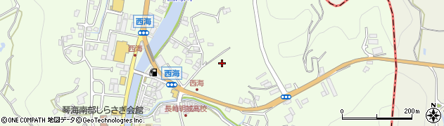 長崎県長崎市西海町周辺の地図