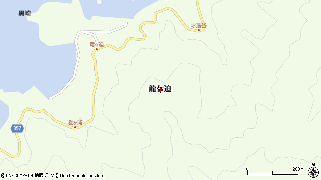 〒788-0361 高知県幡多郡大月町龍ケ迫の地図