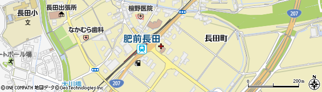 ローソン諫早長田町店周辺の地図