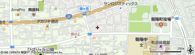 熊本県菊池郡菊陽町原水1163周辺の地図