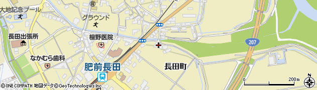 長崎県諫早市長田町2027周辺の地図